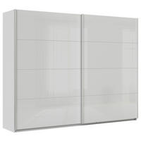 SCHWEBETÜRENSCHRANK  in Seidengrau  - Seidengrau/Alufarben, KONVENTIONELL, Glas/Holzwerkstoff (271/229/62cm) - Xora