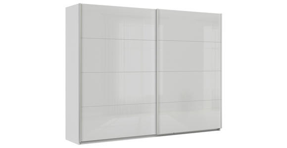 SCHWEBETÜRENSCHRANK  in Seidengrau  - Seidengrau/Alufarben, KONVENTIONELL, Glas/Holzwerkstoff (271/229/62cm) - Xora