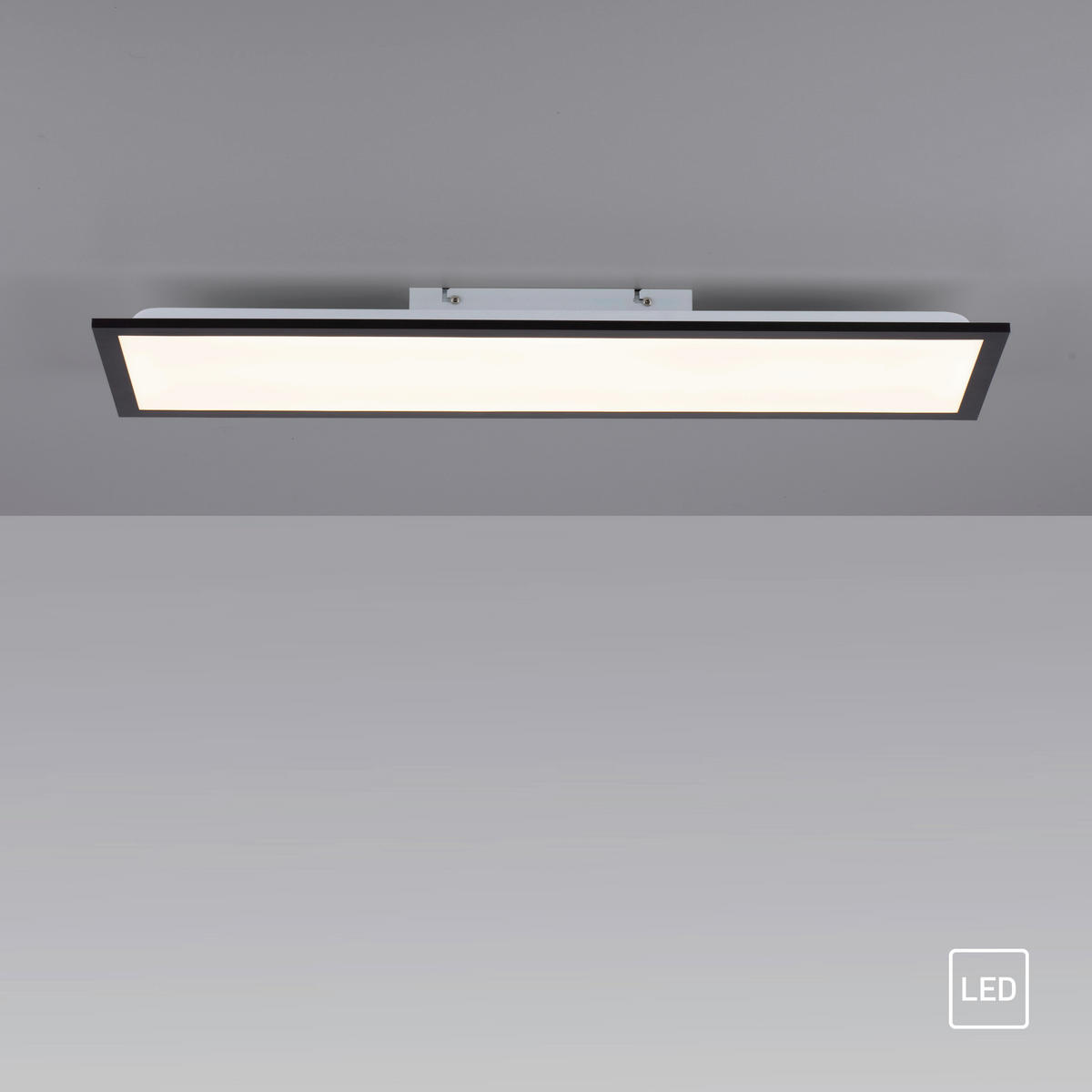 STROPNA LED-SVETILKA  Adda 14 W/1615 lm/3000 K/230 V/ - črna, Basics, kovina/umetna masa (79,5/24,5/6,1cm)