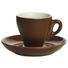 ESPRESSOTASSE MIT UNTERTASSE - Braun, Basics, Keramik - Novel ESPRESSOTASSE MIT UNTERTASSE - Braun, Basics, Keramik - Novel