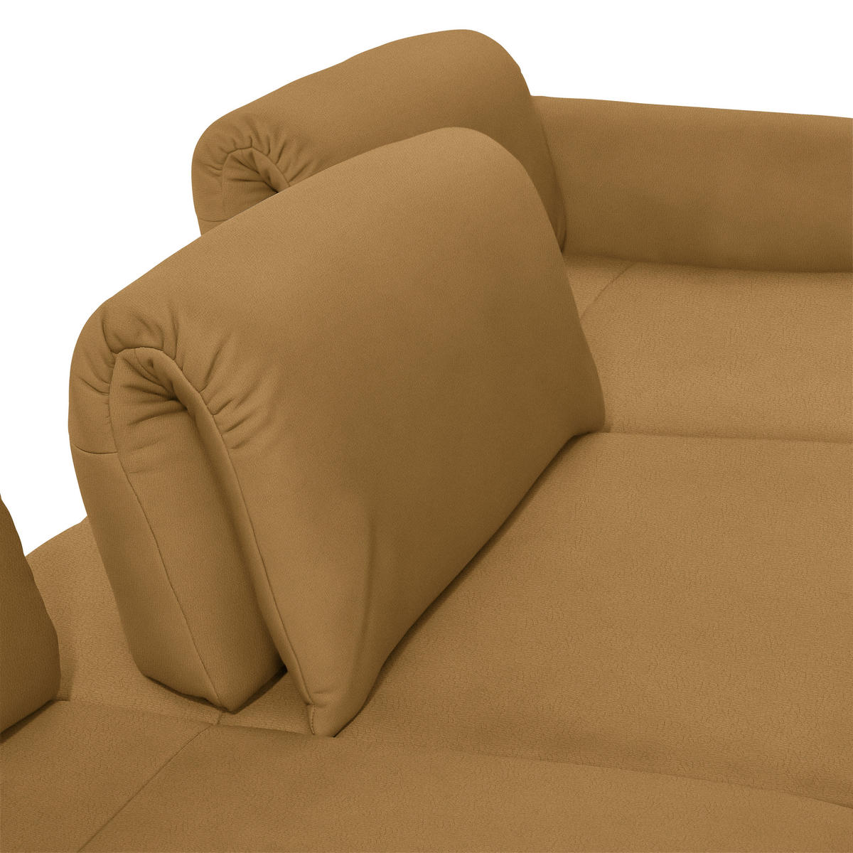 ECKSOFA in Echtleder Currygelb  308/173 cm  - Currygelb/Anthrazit, Design, Leder/Metall (308/173cm) - Joop!