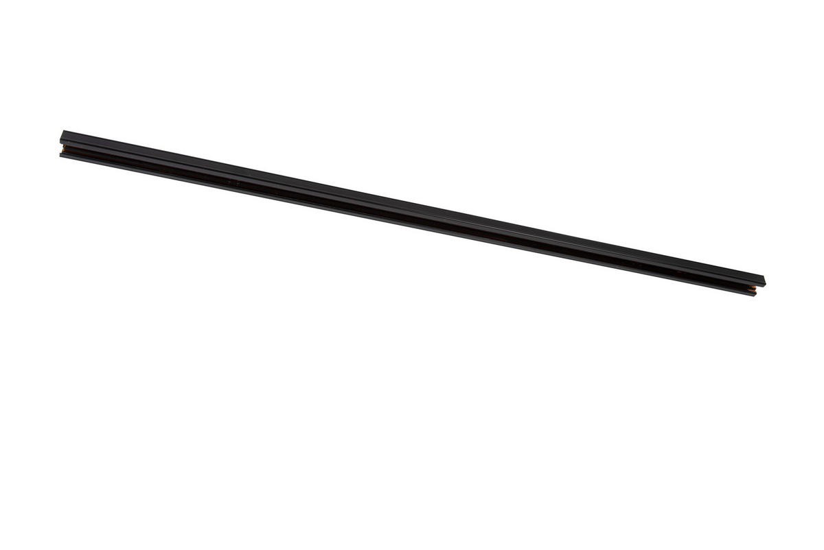 SCHIENENSYSTEM Track 200/16.5/7.5 cm  - Schwarz, Design, Metall (200/16.5/7.5cm) - Lucide