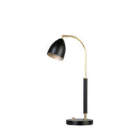 BORDSLAMPA Deluxe 15,4/50,7 cm   - mässingsfärgad/svart, Klassisk, metall (15,4/50,7cm) - Belid