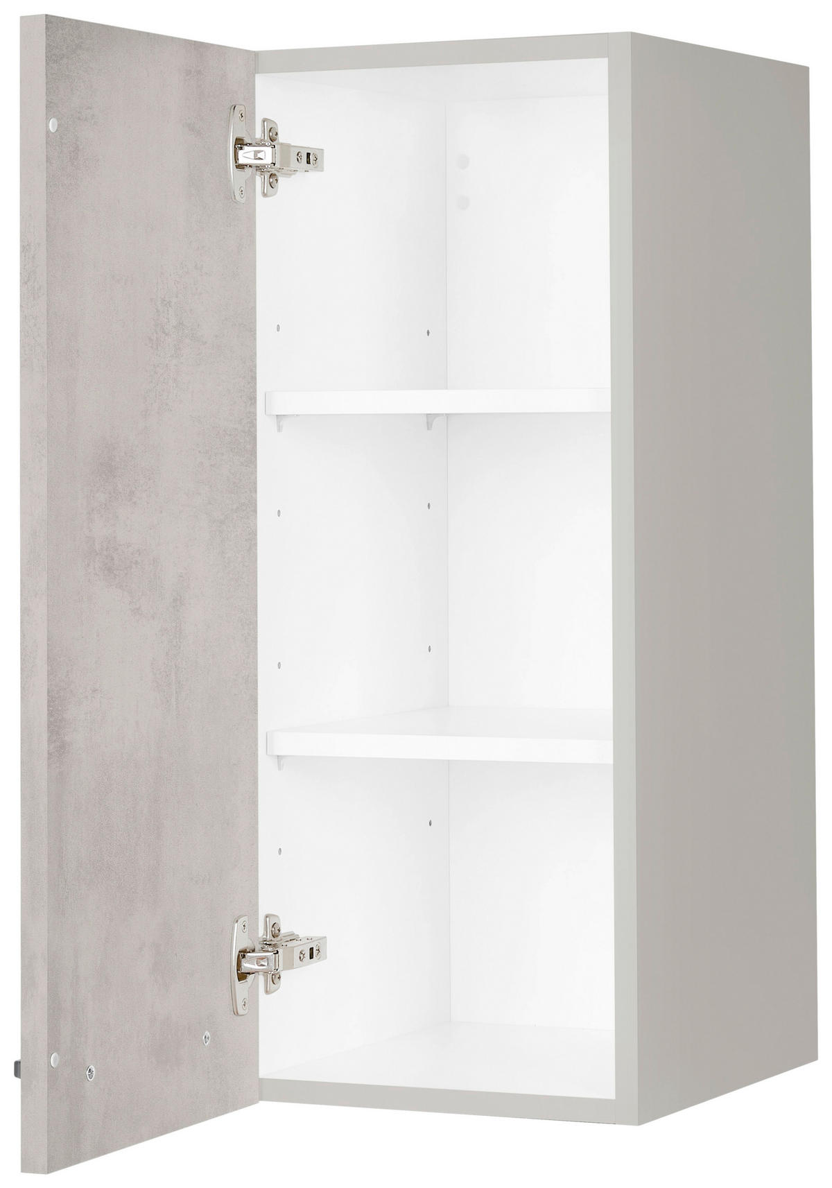 KÜCHENOBERSCHRANK 30/72/35 cm  in Hellgrau  - Edelstahlfarben/Hellgrau, MODERN, Holzwerkstoff/Metall (30/72/35cm) - Nobilia