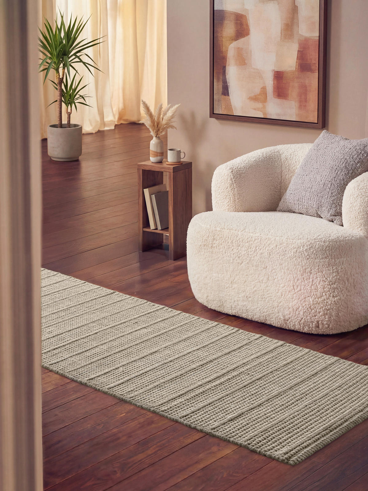 WOLLTEPPICH 80/250 cm Camden Creme  - Creme, KONVENTIONELL, Textil (80/250cm) - Ted Baker