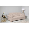 SCHLAFSOFA  mit Bettkasten erhältlich, Liegefunktion, Rücken echt, Armteil links, Armteil rechts Beige  - Beige/Buchefarben, Design, Holz/Textil (240/94/98cm) - MID.YOU