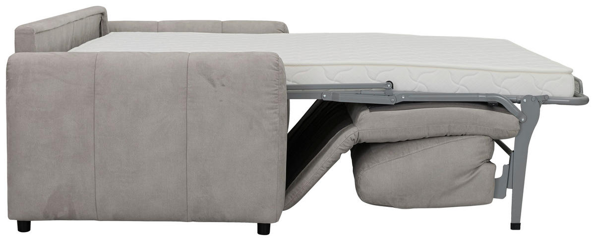 SCHLAFSOFA Leinenoptik Taupe  - Taupe/Schwarz, Design, Kunststoff/Textil (198/91/100cm) - Carryhome