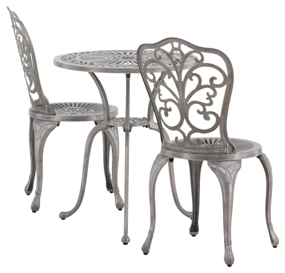 BALKONSET  - Silberfarben, KONVENTIONELL, Metall - Gardenson