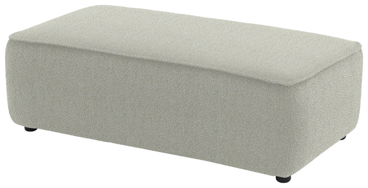 ECKSOFA in Flachgewebe Ecru  164/341 cm  - Ecru/Schwarz, Design, Kunststoff/Textil (164/341cm) - W.Schillig