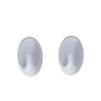 CÂRLIG ADEZIV in alb  - alb, Basics, plastic (3/5/2,5cm) - Wenko