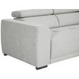ECKSOFA Grau Struktur  - Schwarz/Grau, Design, Kunststoff/Textil (205/284cm) - Xora