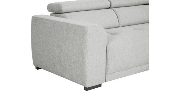 ECKSOFA Grau Struktur  - Schwarz/Grau, Design, Kunststoff/Textil (205/284cm) - Xora