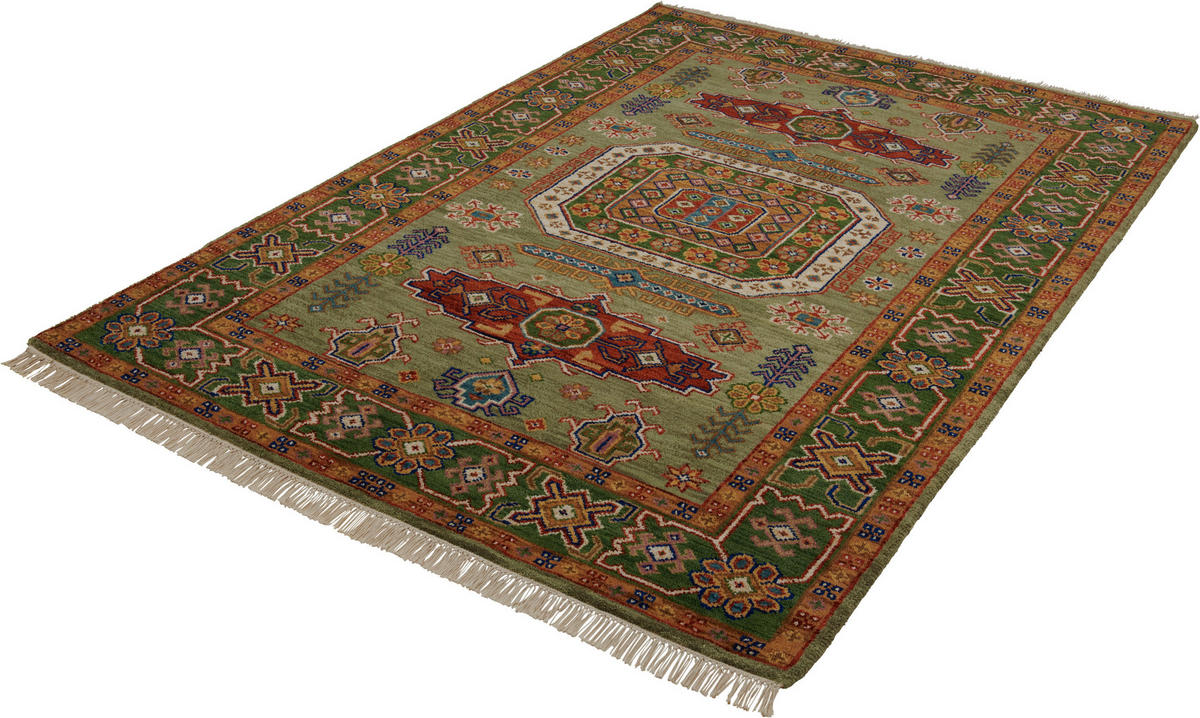 ORIENTTEPPICH 160/230 cm Schirwan Green Mintgrün  - Mintgrün, LIFESTYLE, Textil (160/230cm) - Cazaris