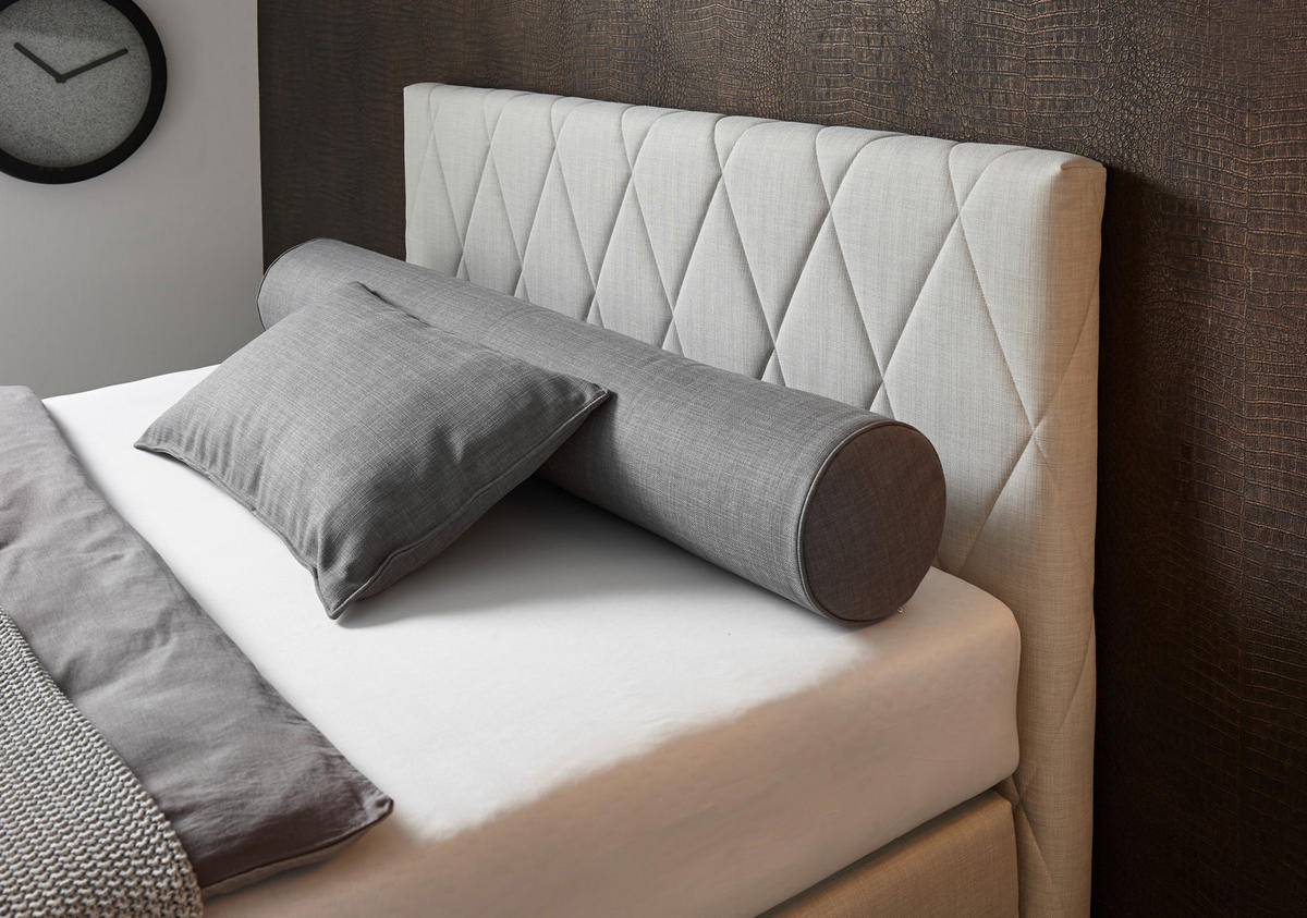 BOXSPRINGBETT 200/200 cm  in Grau  - Schwarz/Grau, Design, Kunststoff/Textil (200/200cm) - RUF Betten