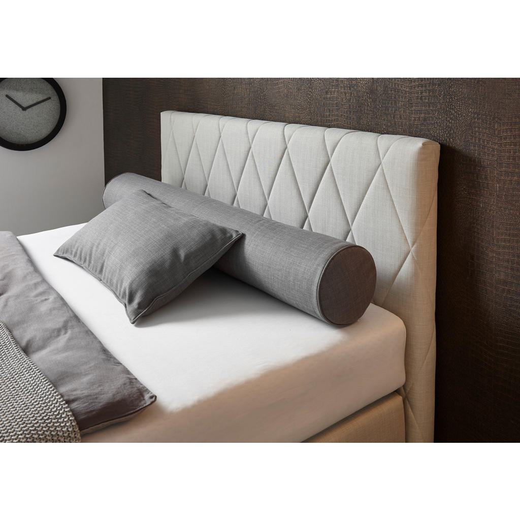 Thumbnail - RUF Betten Boxspringbett, Grau, Textil, H3, 7-Zonen, Höhe ca. 20 cm, 200x200 cm, gepolstertes Kopfteil, Stoffauswahl, Le...