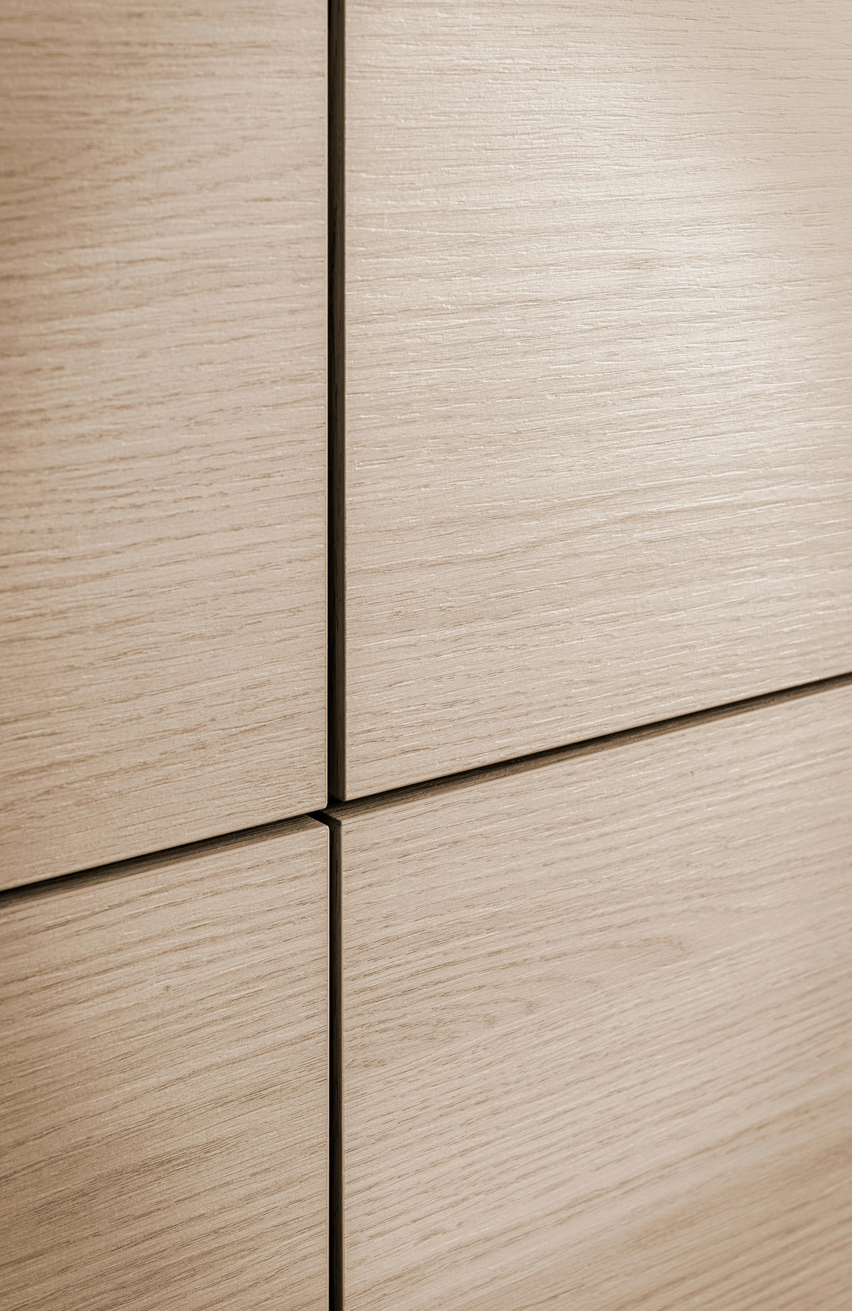 WOHNWAND 4-teilig  in Eichefarben  308/170/39 cm  - Eichefarben, Design, Holz/Holzwerkstoff (308/170/39cm) - Livetastic