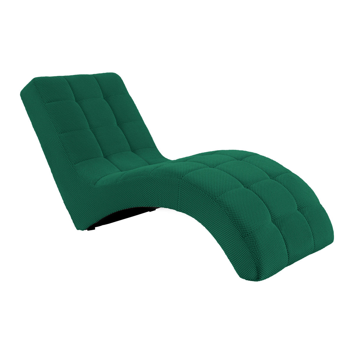 LIGGFÅTÖLJ i vävt tyg mörkgrön  - svart/mörkgrön, Modern, textil/plast (68/80/167cm) - MID.YOU