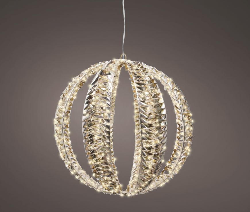 LED SVJETILJKA DEKORATIVNA  - zlatne boje, Basics, metal/plastika (40cm) - X-Mas