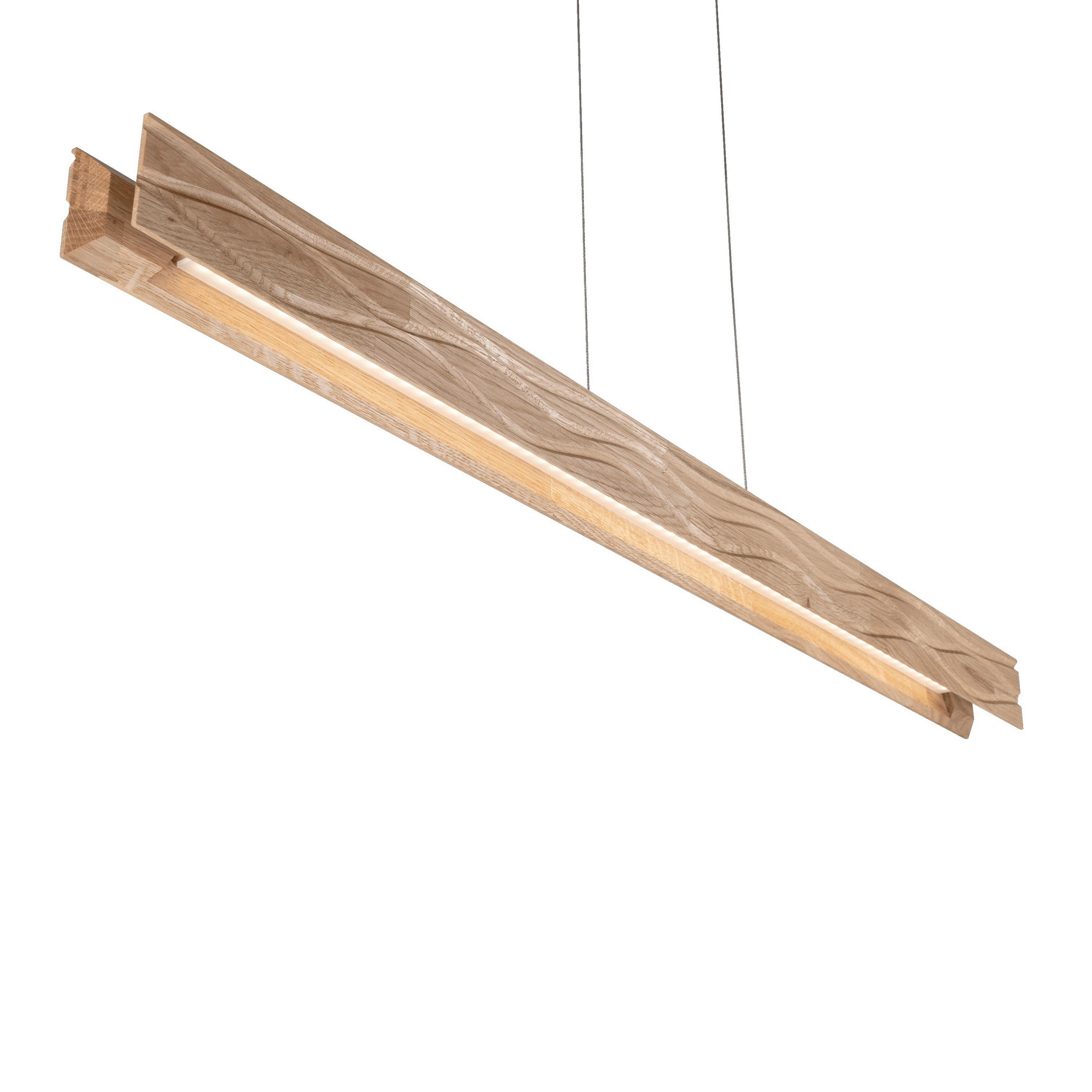 LED-HÄNGELEUCHTE 120/18/150 cm  - Natur, Holz (120/18/150cm) - Waldwelt