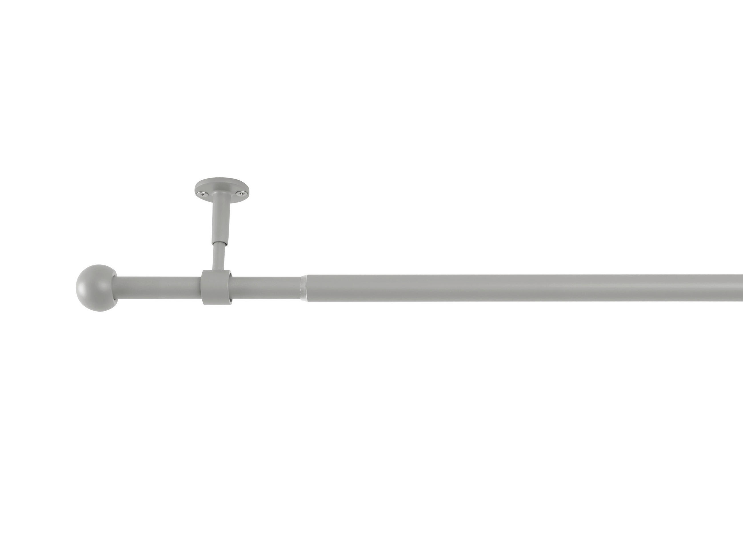 VORHANGSTANGENSET   - Hellgrau, Basics, Metall (210/8/3.3cm)
