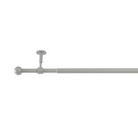 VORHANGSTANGENSET   - Hellgrau, Basics, Metall (160/8/3.3cm)