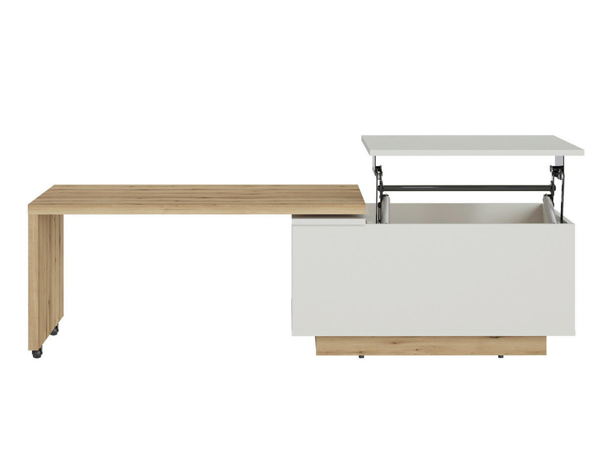 COUCHTISCH Eichefarben, Kaschmir  - Kaschmir/Eichefarben, Design, Holzwerkstoff (95/45,3/54cm) - Livetastic
