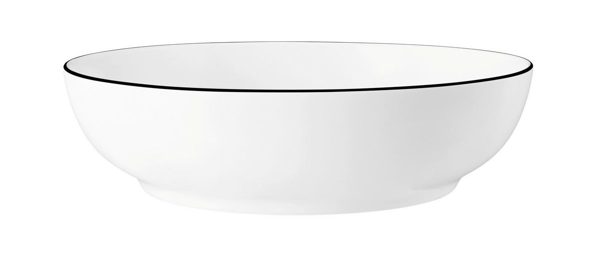 MÍSA porcelán keramika 25 cm - bílá/černá, Design, keramika (25cm) - Seltmann Weiden