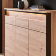 GARDEROBE 4-teilig  in 248/200/38 cm  - Schwarz/Eiche Artisan, KONVENTIONELL, Glas/Holzwerkstoff (248/200/38cm) - Voleo