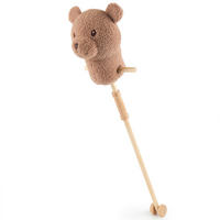 STECKENPFERD - Braun, Basics, Holz/Textil (24/21/90cm)