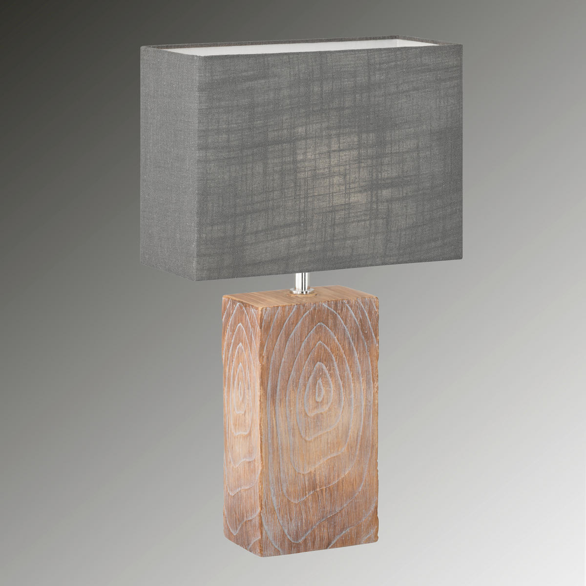 TISCHLEUCHTE Bronco 30/13/50 cm   - Braun/Grau, Design, Keramik/Textil (30/13/50cm) - Fischer & Honsel