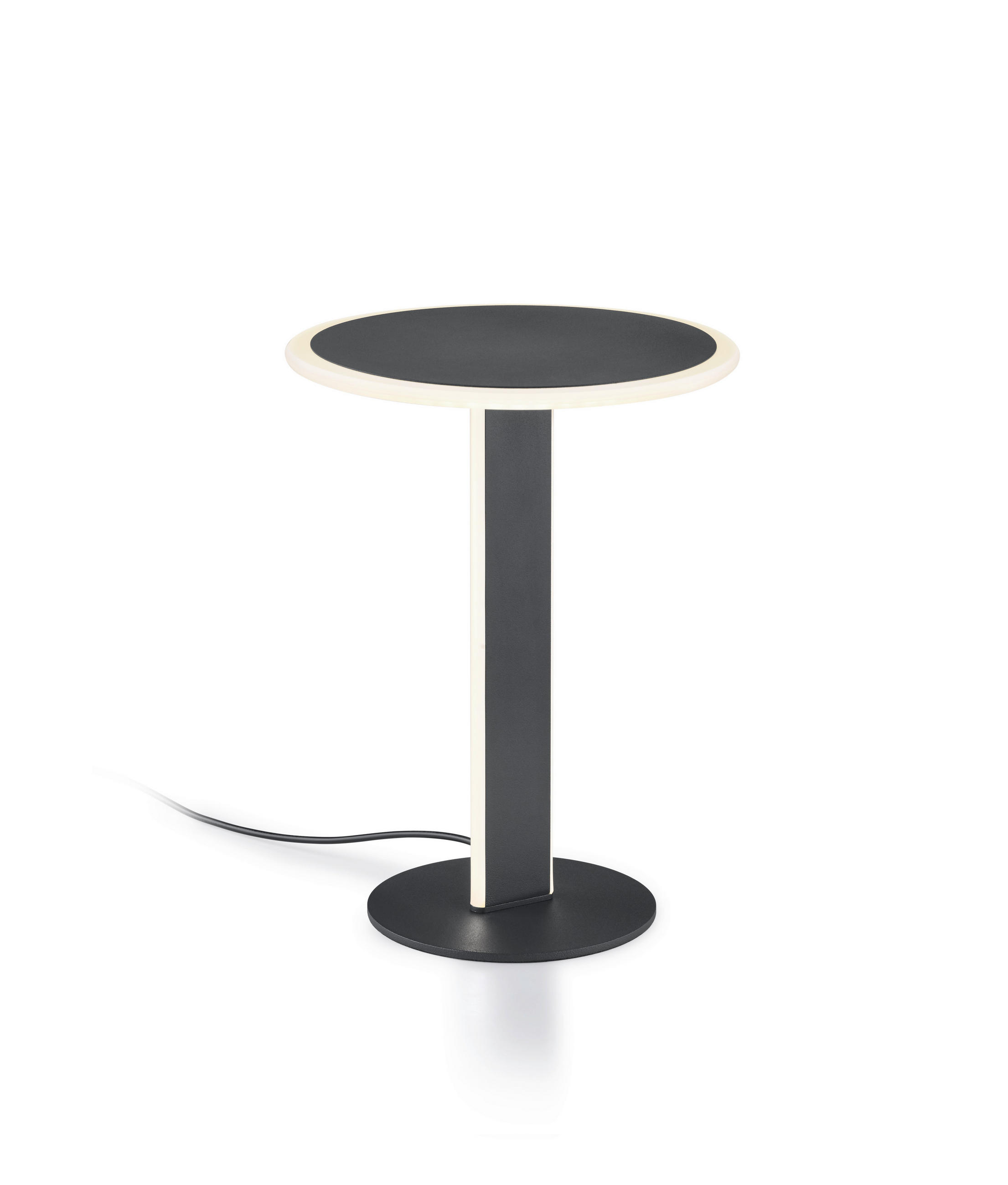 LED-TISCHLEUCHTE 23/30 cm   - Schwarz/Weiß, Design, Kunststoff/Metall (23/30cm) - Helestra