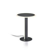 LED-TISCHLEUCHTE 23/30 cm   - Schwarz/Weiß, Design, Kunststoff/Metall (23/30cm) - Helestra