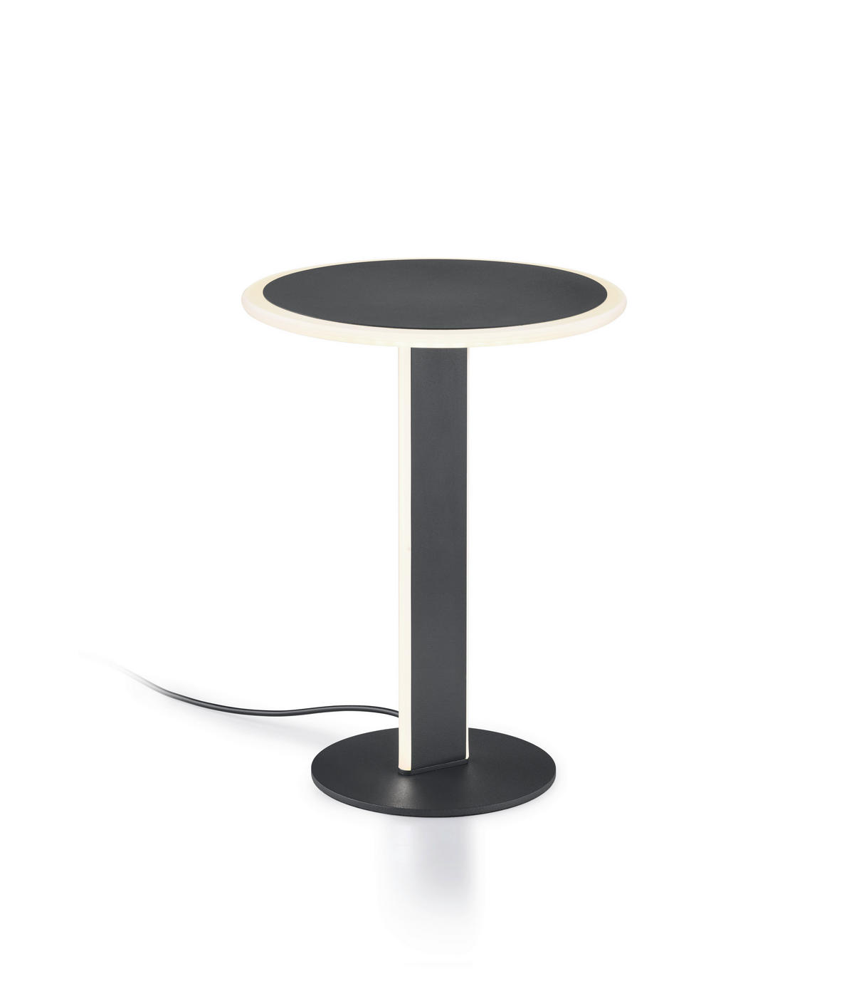 LED-TISCHLEUCHTE 23/30 cm   - Schwarz/Weiß, Design, Kunststoff/Metall (23/30cm) - Helestra