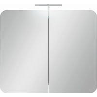 ELEMENT S OGLEDALOM   - bijela, Moderno, drvni materijal (80/69/16cm) - Xora