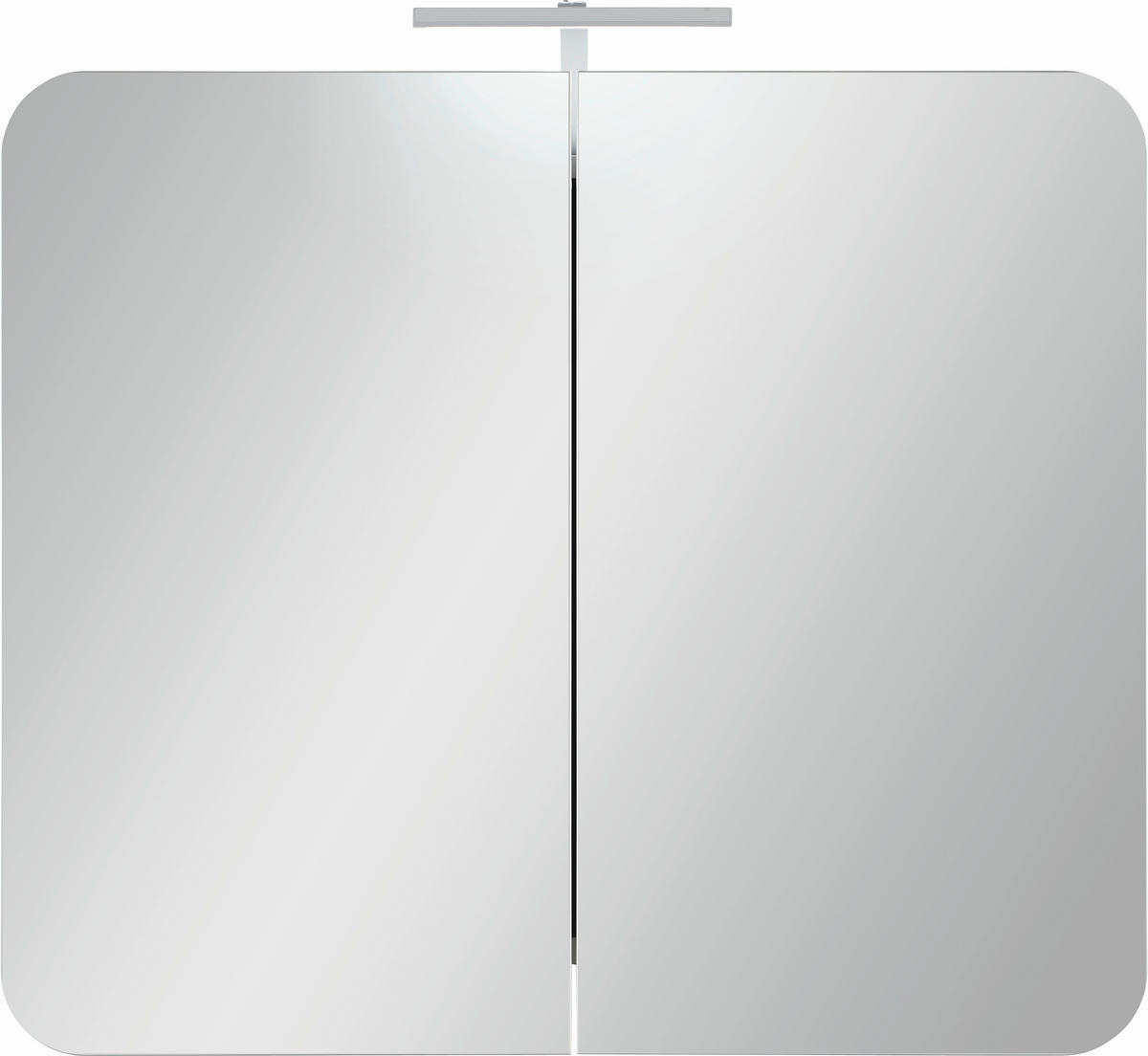 ELEMENT S OGLEDALOM   - bijela, Moderno, drvni materijal (80/69/16cm) - Xora