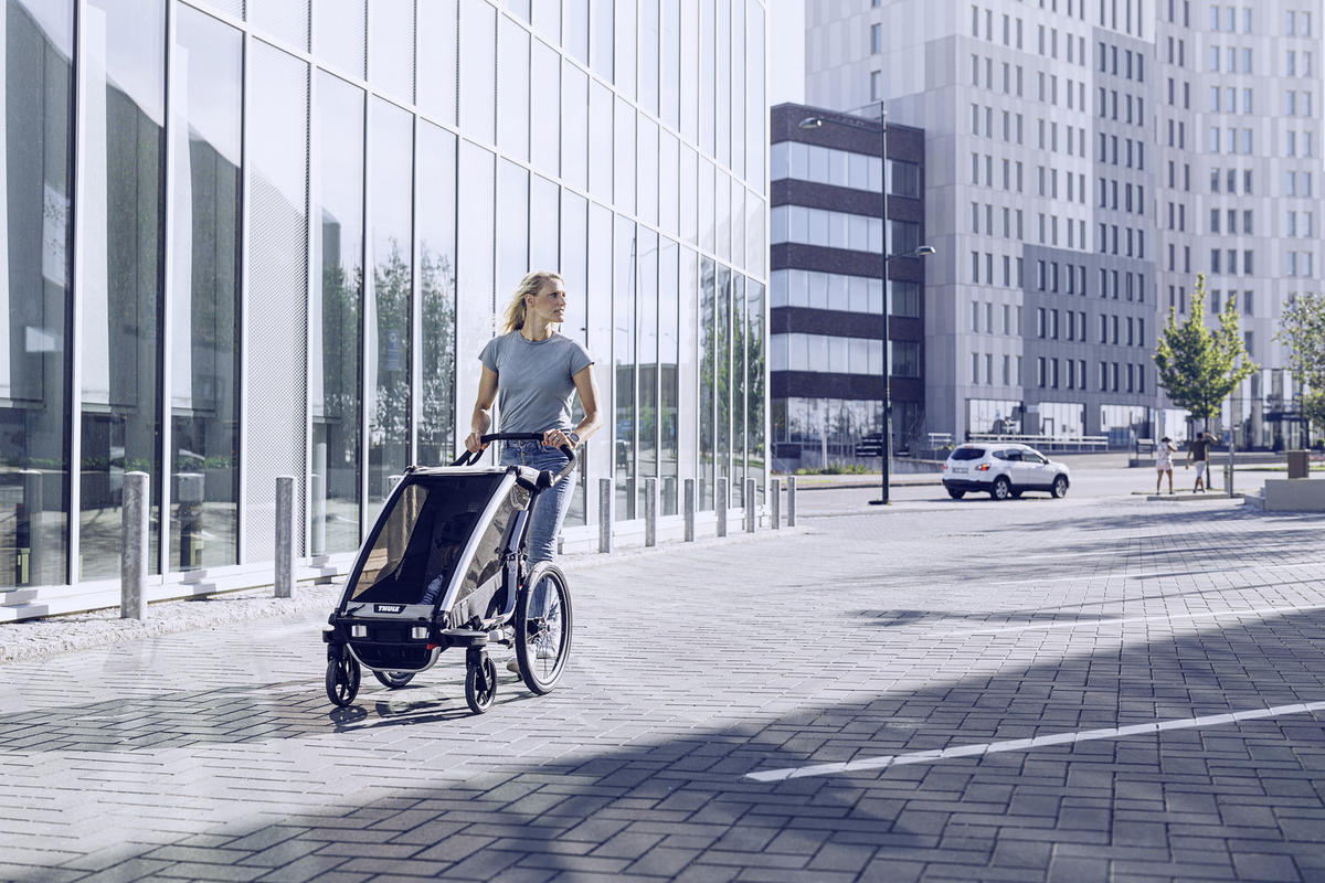 FAHRRADANHÄNGER   Charoit Lite 1  - Grün, LIFESTYLE, Metall (64,5/89-112/85,5cm) - Thule