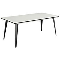 JEDÁLENSKÝ STÔL, čierna, biela, 180/90/76 cm - čierna/biela, Modern, kov/kompozitné drevo (180/90/76cm) - MID.YOU