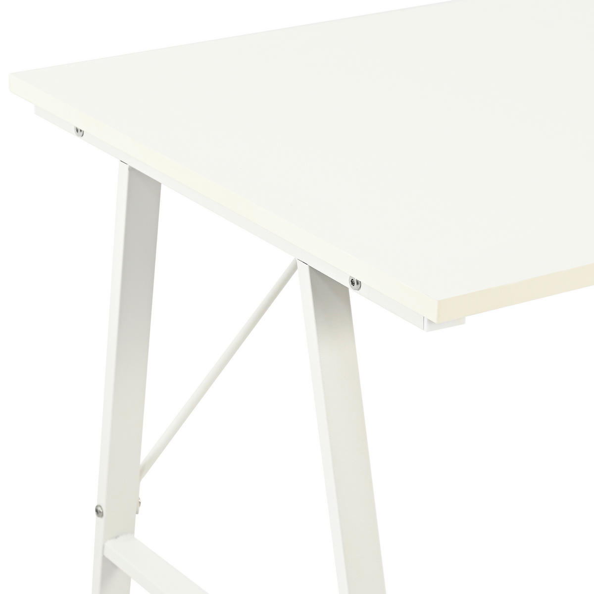 SCHREIBTISCH 100/60/75 cm Weiß   - Weiß, Design, Holzwerkstoff/Metall (100/60/75cm) - Carryhome