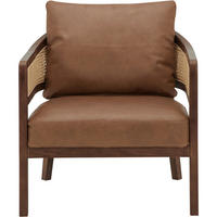 SESSEL Echtleder Braun    - Braun, LIFESTYLE, Leder/Holz (71/73/80cm) - Livetastic