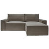 ECKSCHLAFSOFA in Samt Anthrazit  - Anthrazit/Schwarz, Konventionell, Holz/Kunststoff (251/170cm) - MID.YOU