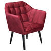 KOKTÉLFOTEL - fekete/borvörös, Modern, faalapú anyag/textil (84/87/70cm) - MID.YOU