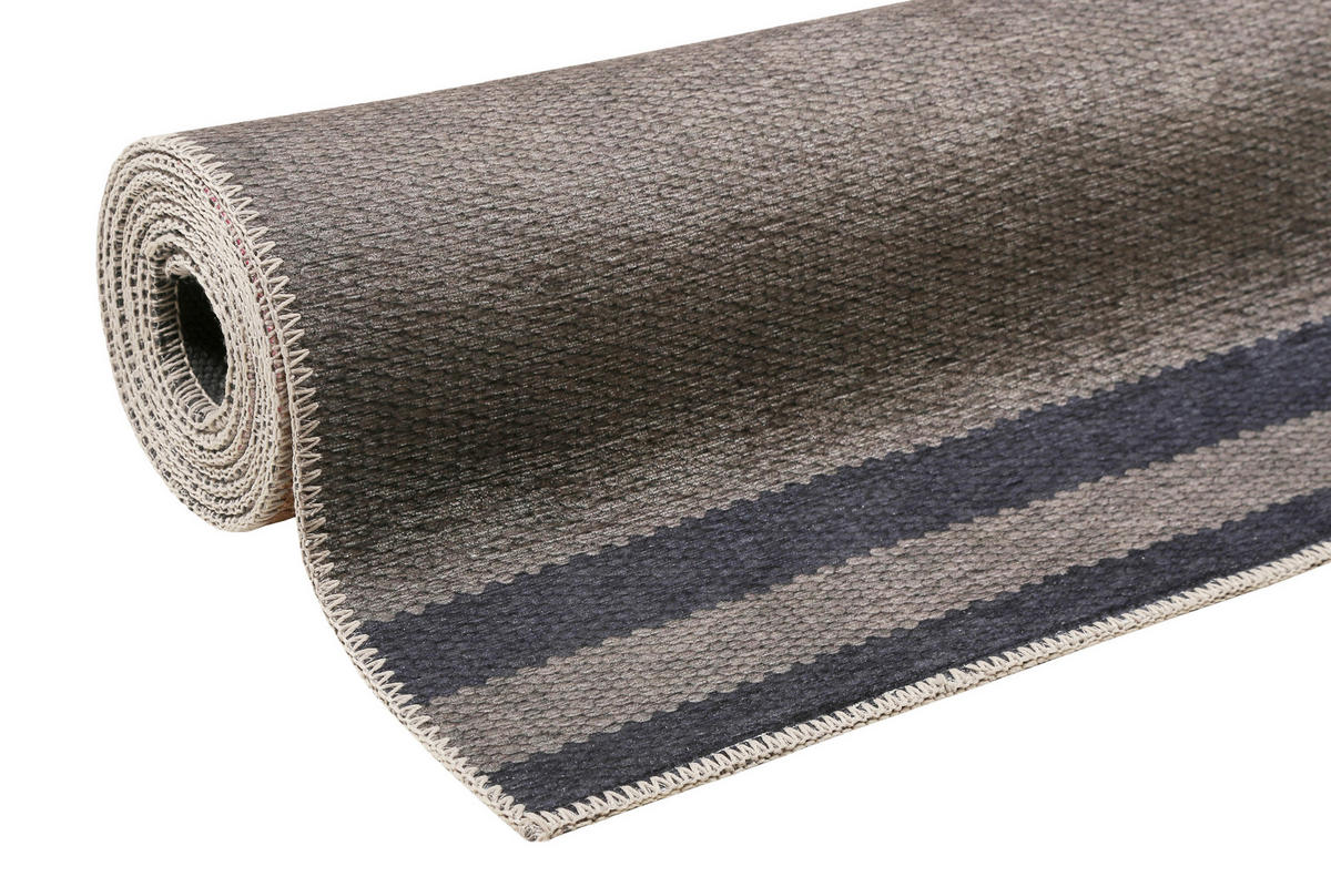 FLACHWEBETEPPICH 130/190 cm Camps Bay Braun, Grau, Orange  - Braun/Orange, KONVENTIONELL, Textil (130/190cm) - Esprit