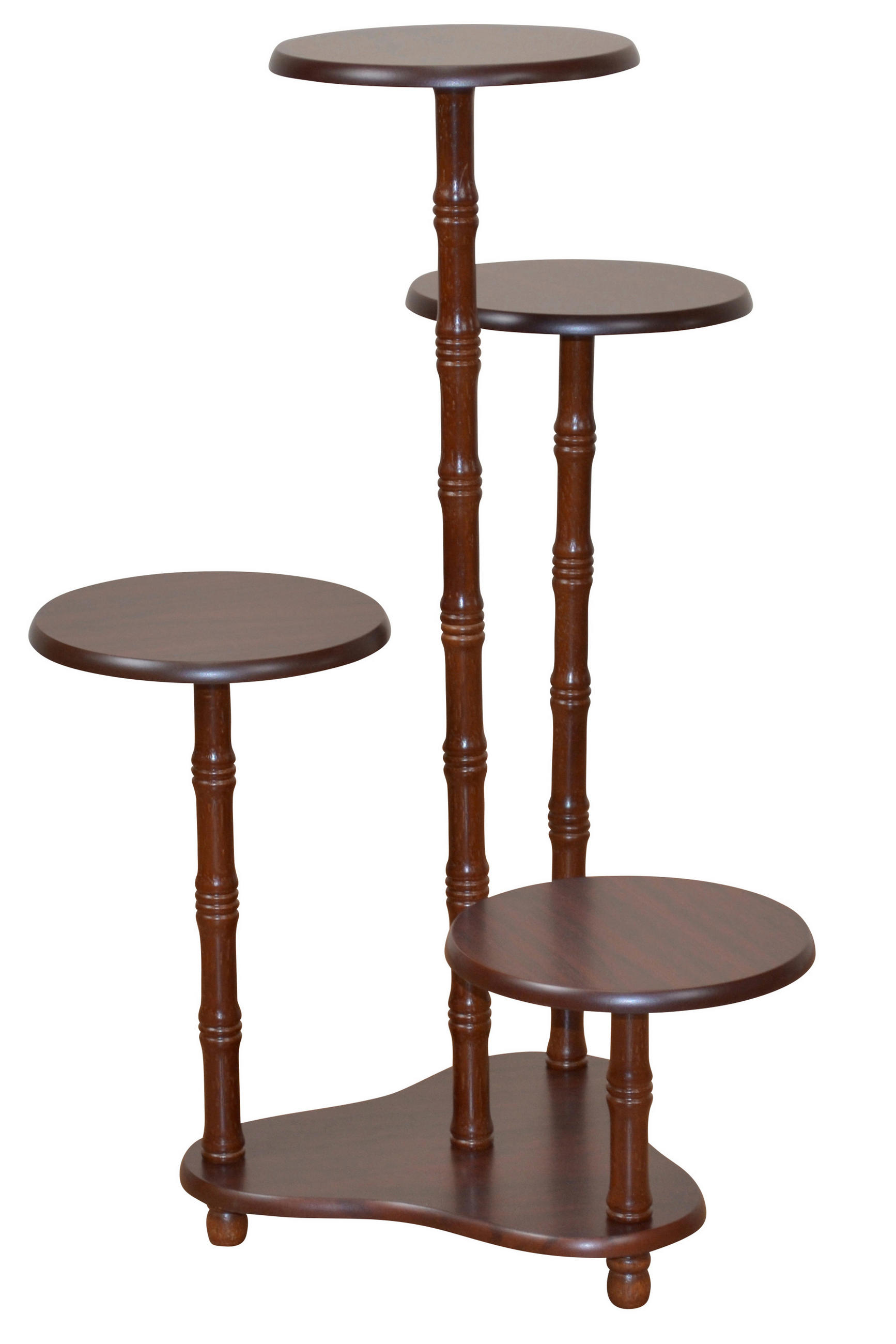 BLUMENSTÄNDER Holzwerkstoff  - Nussbaumfarben, Design, Holzwerkstoff (44/66/40cm) - Livetastic