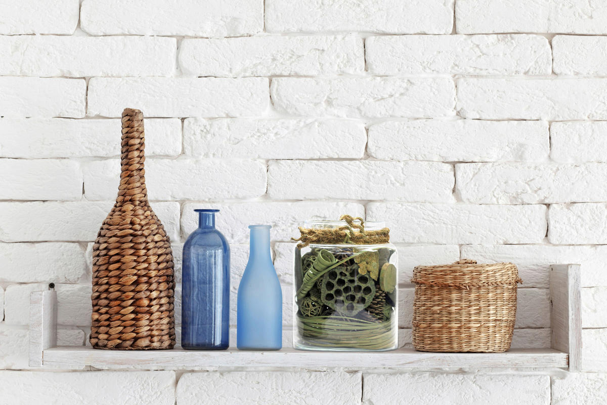 DEKOGLAS 20 cm  - Grün, Lifestyle, Glas/Naturmaterialien (18/20/18cm) - Kayoom