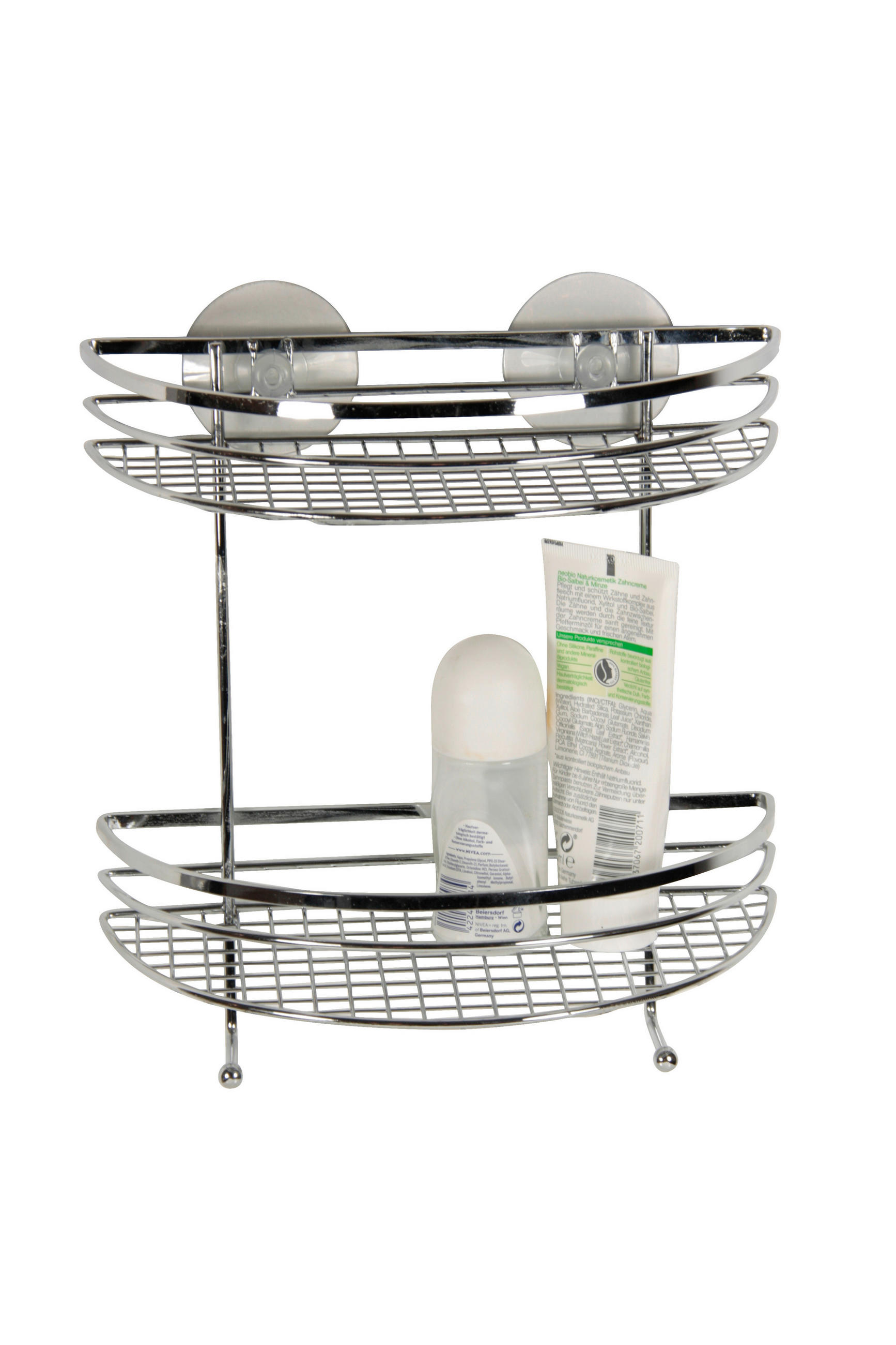 Duschregal 2 Ablagen Rund 24x25cm Milano