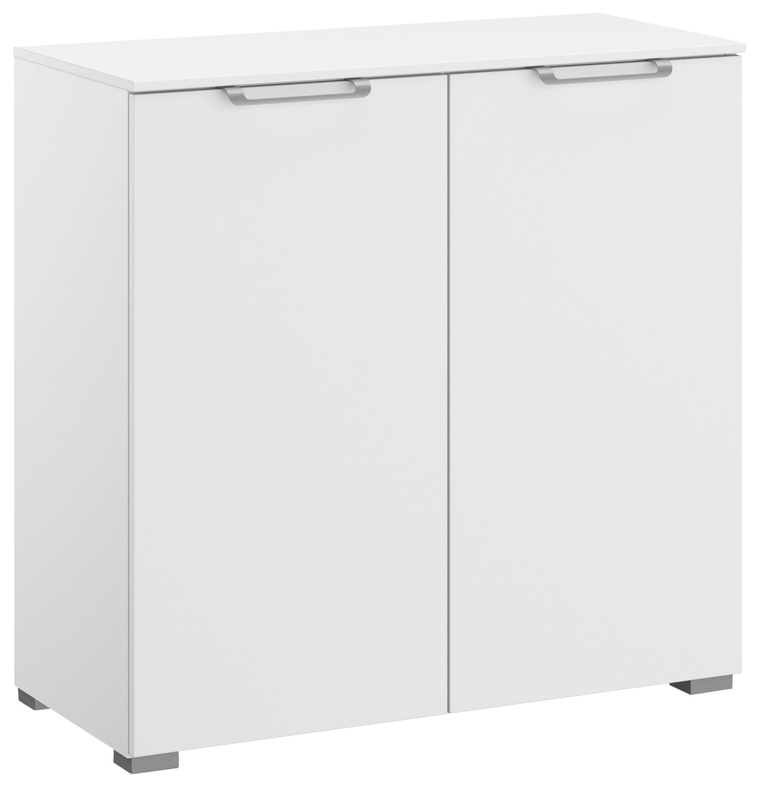 KOMMODE 80/81/42 cm  - Silberfarben/Alufarben, Design, Kunststoff/Metall (80/81/42cm) - Novel