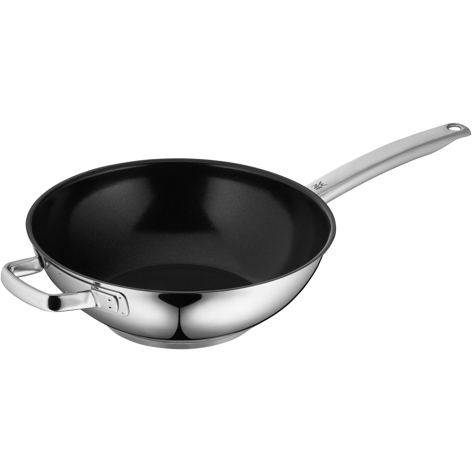 WOKPFANNE Durado 28 cm  - Edelstahlfarben, Design, Metall (28cm) - WMF