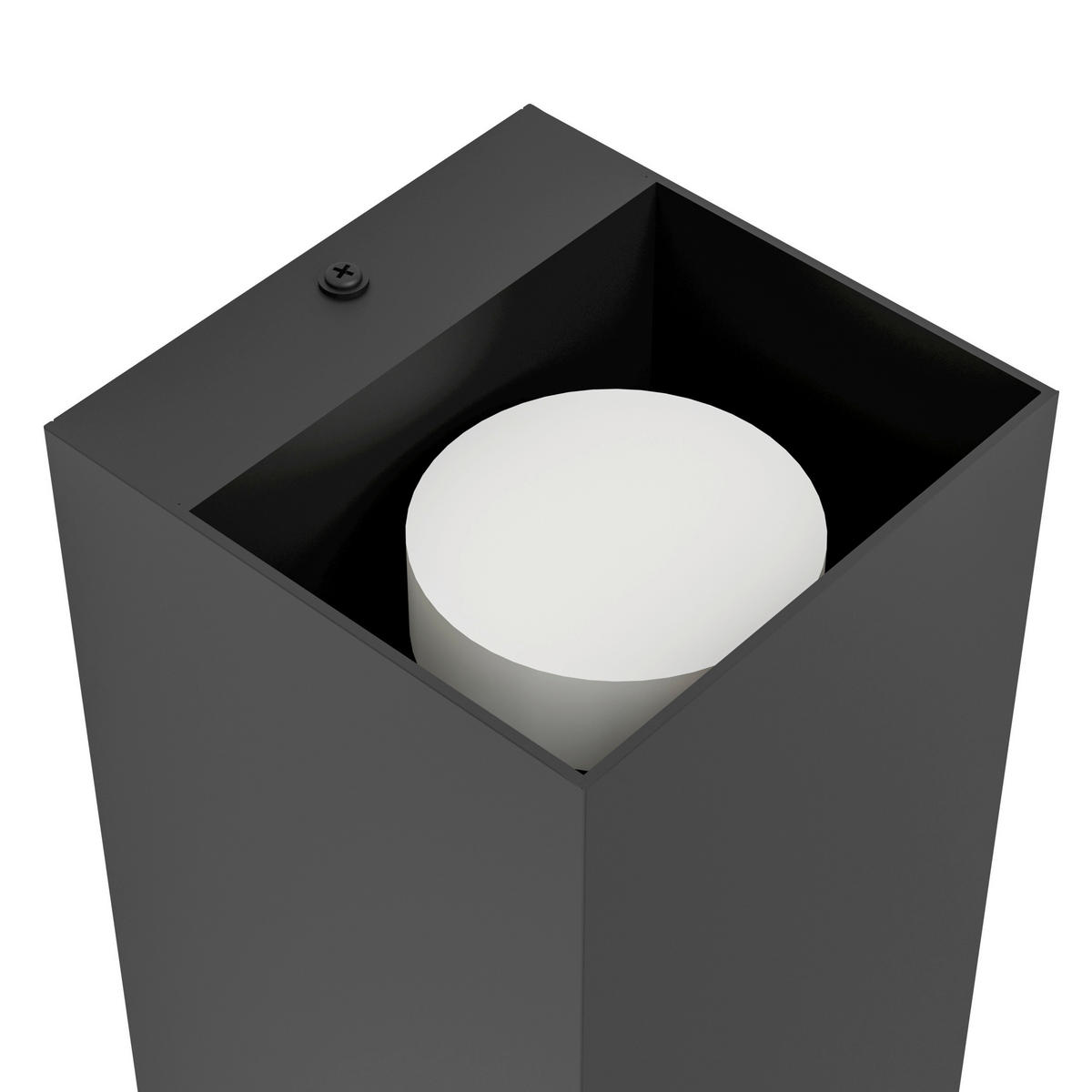 AUSSENWANDLEUCHTE Eremitana 11/11/24 cm  - Schwarz, Design, Metall (11/11/24cm) - Eglo