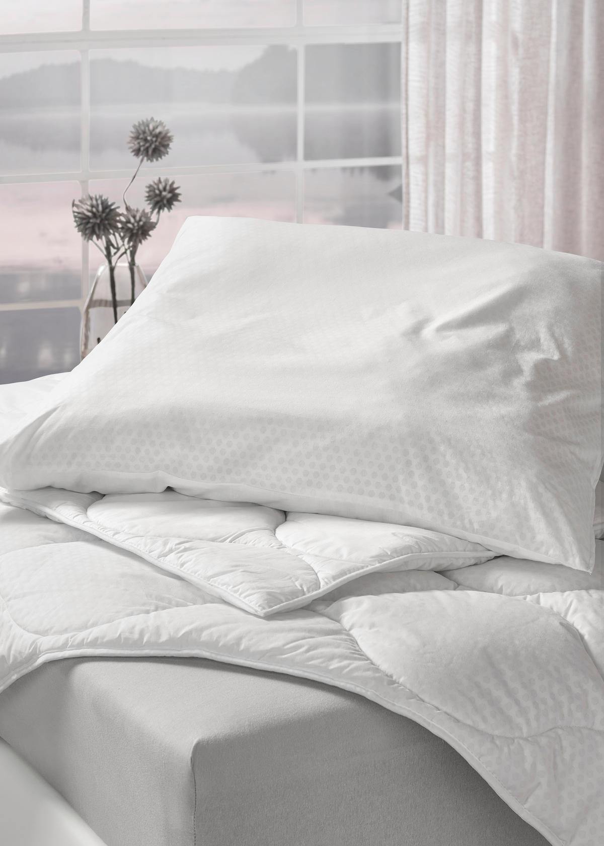 BETTDECKE 140/200 cm  - Weiß, Basics, Kunststoff/Textil (140/200cm) - Sleeptex