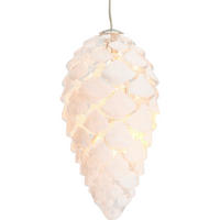 LED-DEKOLEUCHTE Christmas   - Transparent/Weiß, KONVENTIONELL, Glas (15cm)